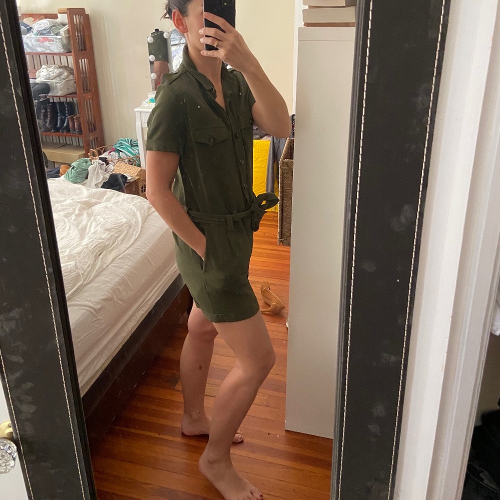 Sezane khaki romper